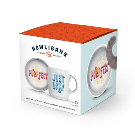 Howligans - Purrfect - Mug + Cat Bowl