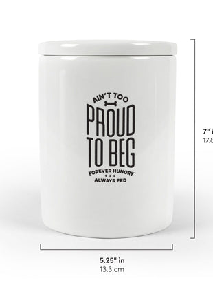 Ain't Too Proud - Ceramic Treat Jar