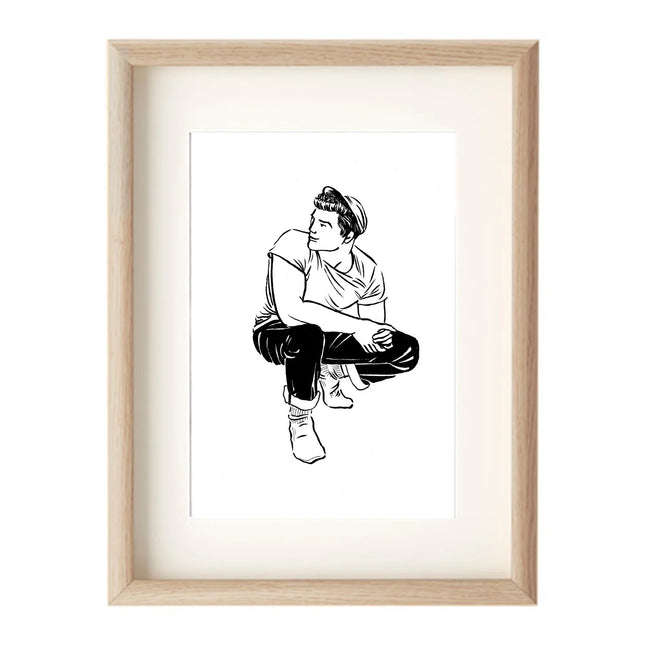 Crouching Guy print - MIVOart