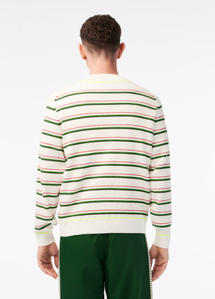 Striped French Made V-Neck Sweater
