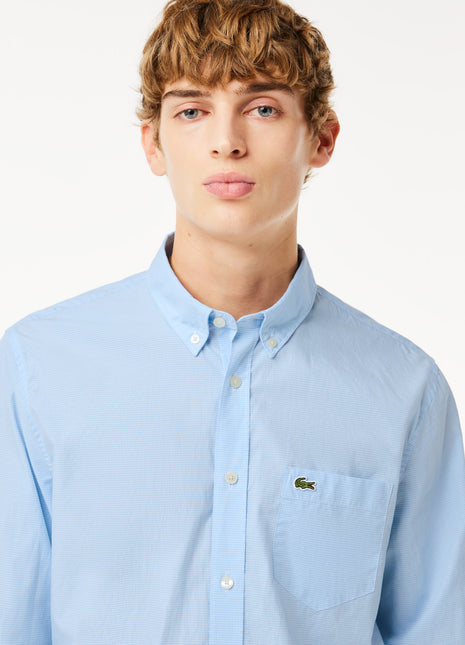 Regular Fit Gingham Poplin Shirt