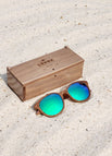Walnut Wood / Emerald Green