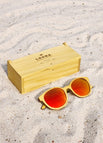 Yellowheart Wood / Flame Red