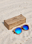 Zebrawood / Aqua Blue