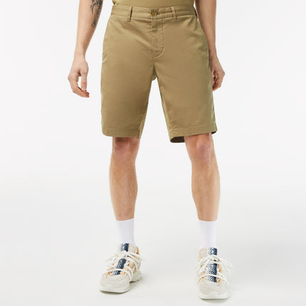 Slim Fit Stretch Cotton Bermuda Shorts