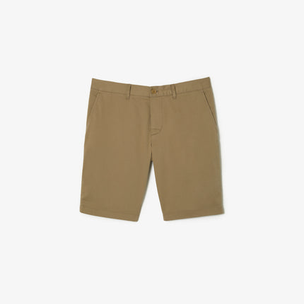 Slim Fit Stretch Cotton Bermuda Shorts