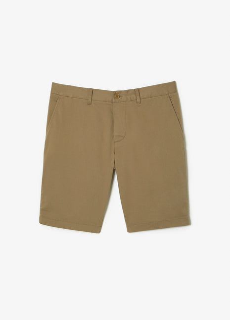 Slim Fit Stretch Cotton Bermuda Shorts