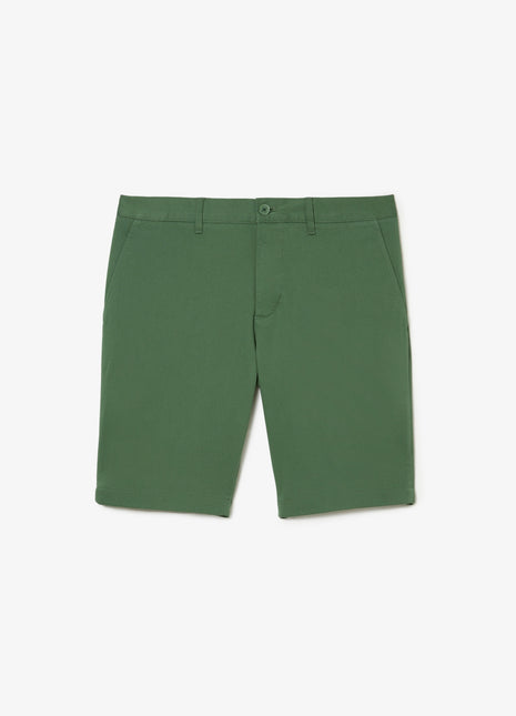 Slim Fit Stretch Cotton Bermuda Shorts