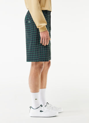 Ultra-Dry Checked Golf Bermuda Shorts