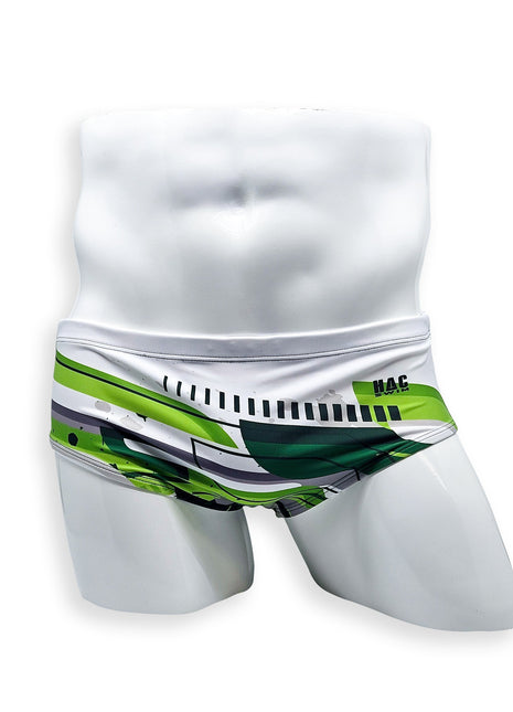 Vintage Cut Swim Brief - Green Flash