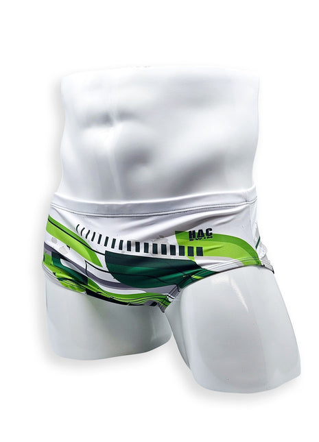 Vintage Cut Swim Brief - Green Flash
