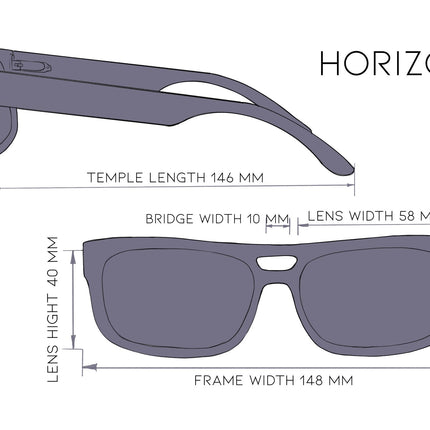 Horizon - Handcrafted Wooden Sunglasses