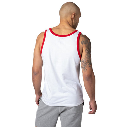 Logo Ringer Tank Top - White/Red