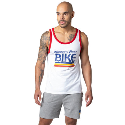 Logo Ringer Tank Top - White/Red