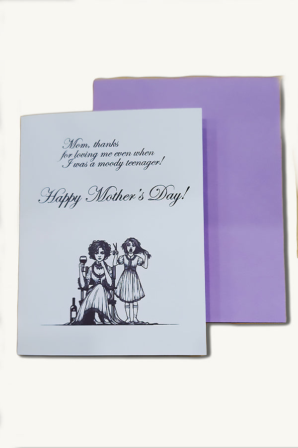 Moody Teenager - Mother's Day Greeting Card