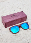 Purpleheart Wood / Aqua Blue