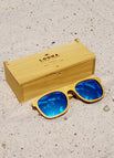Yellowheart Wood / Aqua Blue