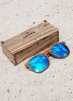 Zebrawood / Aqua Blue