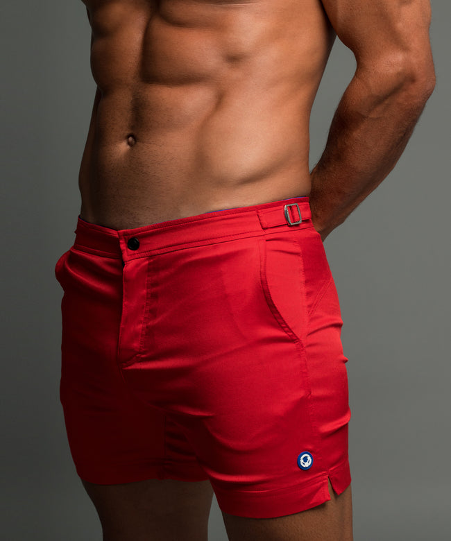 Mens padded swim on sale shorts