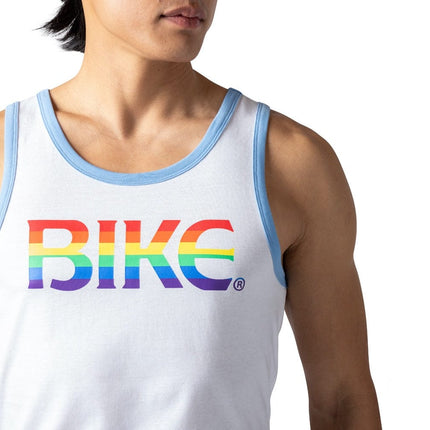 Ringer Tank Pride - White