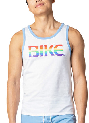 Ringer Tank Pride - White