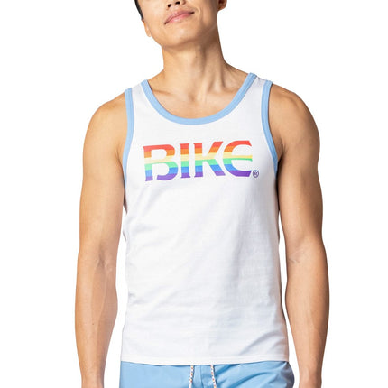 Ringer Tank Pride - White