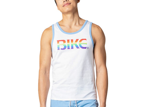 Ringer Tank Pride - White