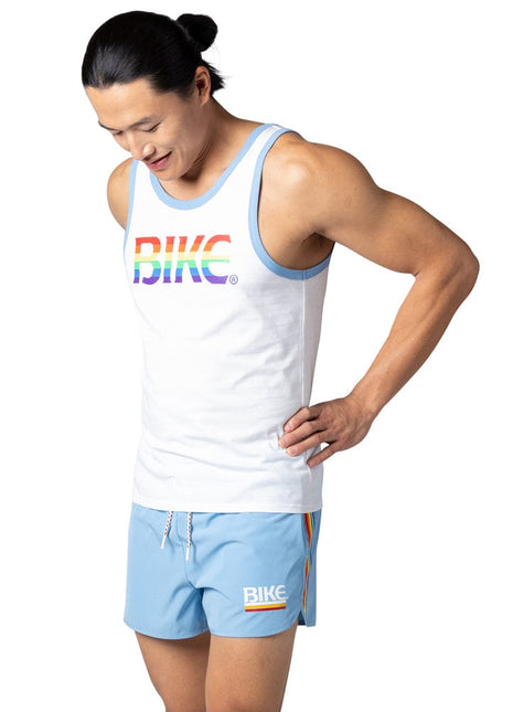 Ringer Tank Pride - White