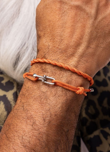 Daunting Dean in Salmon Orange/Silver