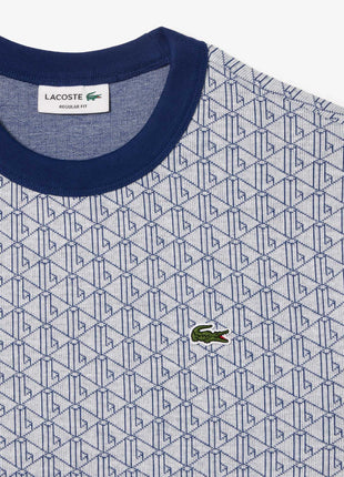 Regular Fit Monogram Jacquard T-Shirt