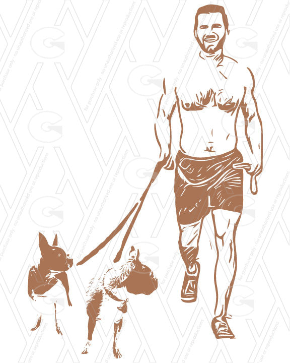 Walking Dogs - Print