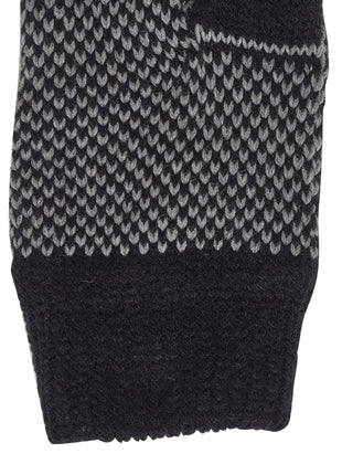Knitted Gloves With Nordic Patterm