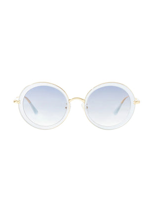 Columba - Oversized Retro Round Sunglasses