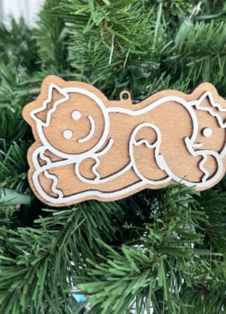 Lesbian Naughty Faux-Gingerbread Ornament