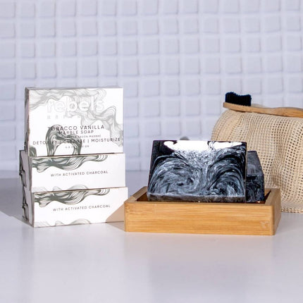 Charcoal Marble Soap (Tobacco Vanilla)