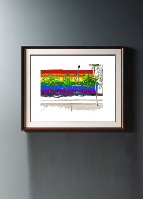 Rainbow Series - Rainbow Facade - Print