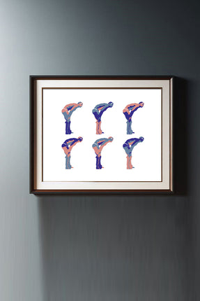 Locker Room - Six Pack In The Locker Room - Print