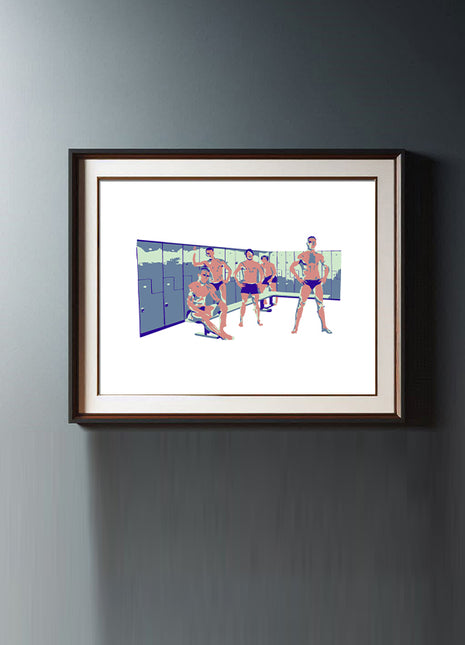 Locker Room - In The Locker Room - Print