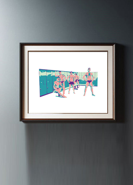 Locker Room - In The Locker Room - Print