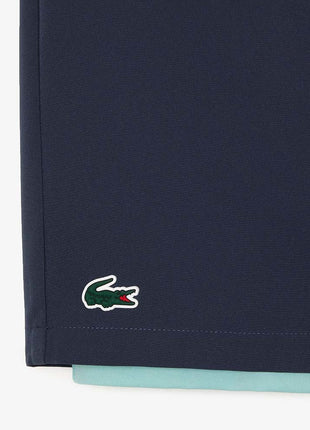 Two-Tone Lacoste Sport Shorts with Built-in Undershorts