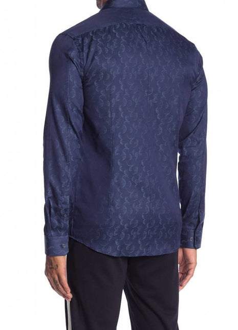 Jacquard Pattern Cotton Dress Shirt