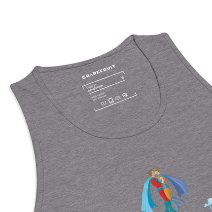 Superhero Kiss in Toronto Sky - Regular Fit Premium Tank Top