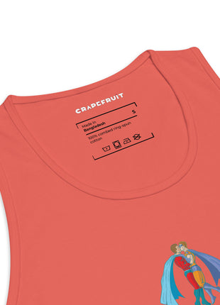 Superhero Kiss in Toronto Sky - Regular Fit Premium Tank Top