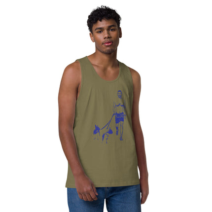 Rainbow Series - Man's Best Friend: A Jog in the Park - Regular Fit Premium Tank Top