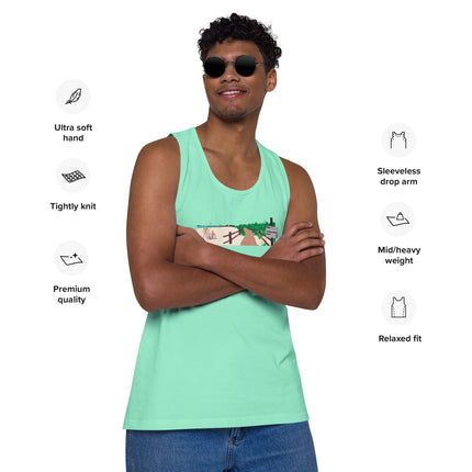 Toronto Icons - The Hanlan's Beach - Regular Fit Premium Tank Top