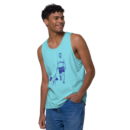 Rainbow Series - Man's Best Friend: A Jog in the Park - Regular Fit Premium Tank Top