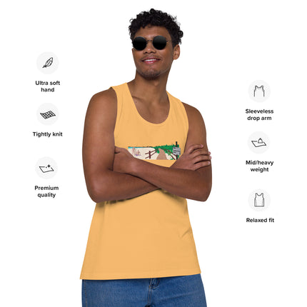 Toronto Icons - The Hanlan's Beach - Regular Fit Premium Tank Top