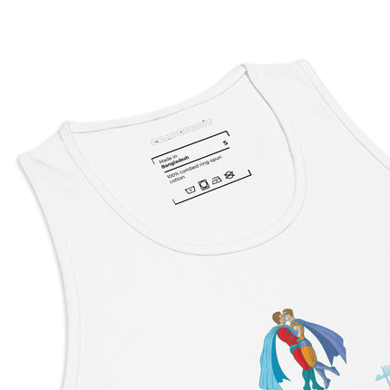 Superhero Kiss in Toronto Sky - Regular Fit Premium Tank Top