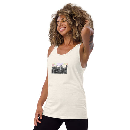 Toronto Icons - The Village Skyline - Regular Fit Unisex Tank Top