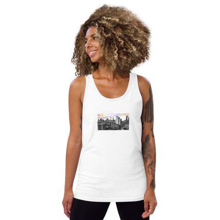 Toronto Icons - The Village Skyline - Regular Fit Unisex Tank Top